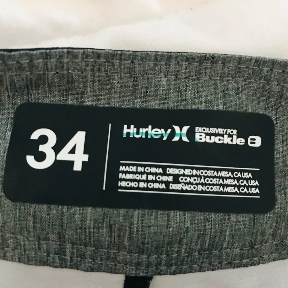 Hurley Phantom Ray Stretch Boardshorts Swim Trunks Shorts Black Pink Men’s 34